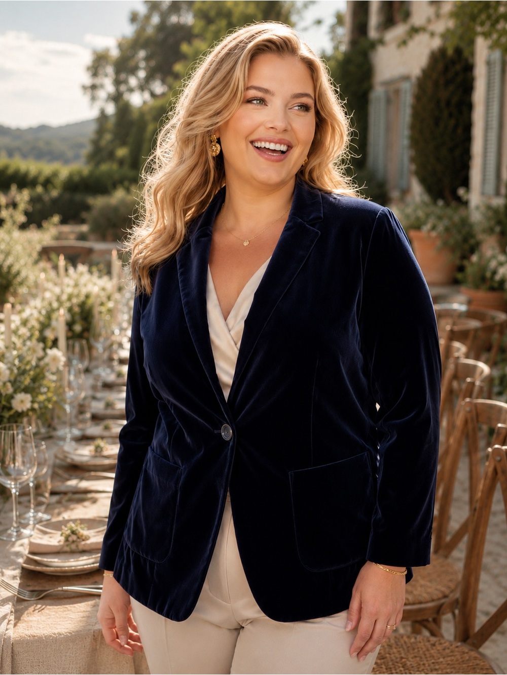 💙💙💙Talbots Black Velvet Single-Button Blazer
